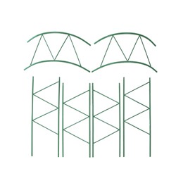 Арка садовая, 240×125×36.5 см, для вьющихся растений, металлическая, зелёная, «Ёлочка», Greengo