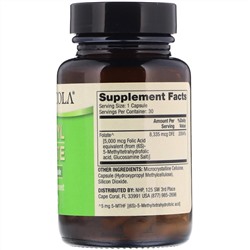 Dr. Mercola, Метилфолат, 5 мг, 30 капсул