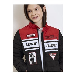 Куртка текстильная с полиуретановым покрытием для девочек PLAYTODAY, 1239572