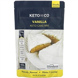 Keto and Co, Keto Cake Mix, Vanilla, 8.7 oz (249 g)
