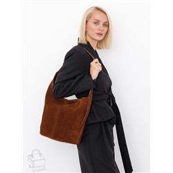 Сумка женская кожаная 1007M brown Polina&Eiterou