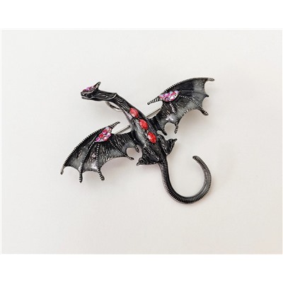 Брошь-кулон Летающий Дракон