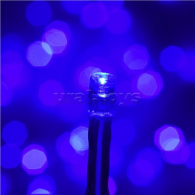 Электрогирлянда светодиодная 3 м, 96 ламп, синий