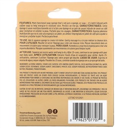 Freeman Beauty, Exfoliating Soap-Infused Sponge, Coffee, 1 Sponge, 2.65 oz (75 g)