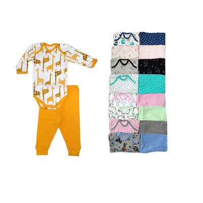 Костюм "Топотун" (боди длинный рукав + брючки на манжетах) (ИПК "Топотун")