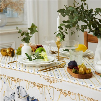 Скатерть «Этель» Classic, 150×110 см ±3 см с ВГМО, 100% хлопок, саржа 190 г/м²