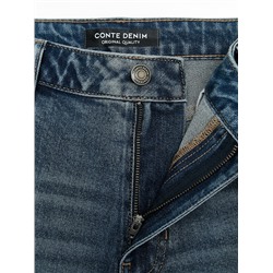 Актуальная коллекция CONTE CON-805 Джинсы wide leg из eco-friendly денима с эффектом потёртостей