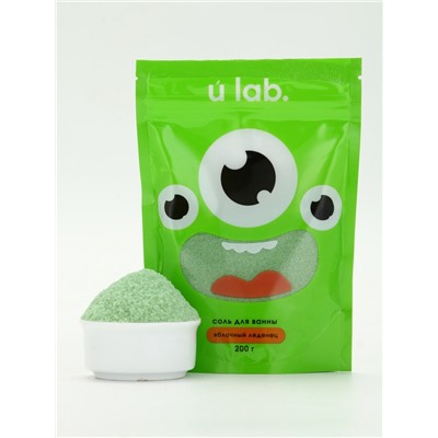 Соль для ванны «Монстрики», 200 г, аромат яблочный леденец, ULAB