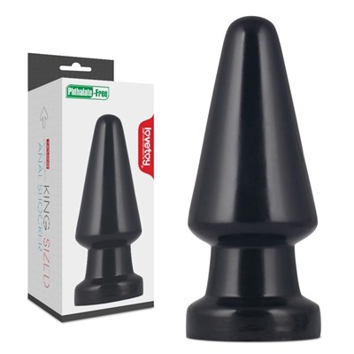 Черная анальная пробка King-Sized Anal Shocker - 19 см.