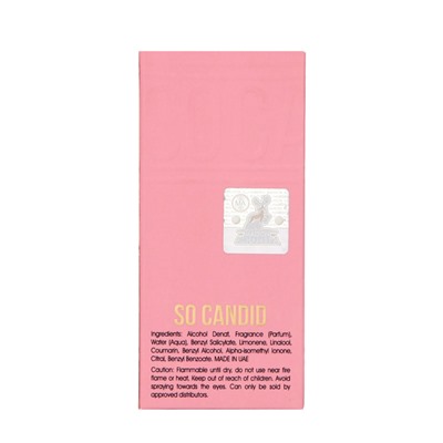 Парфюмерная вода женская So Candid Pour Femme (по мотивам Jean Paul Gaultier Scandal), 30 мл