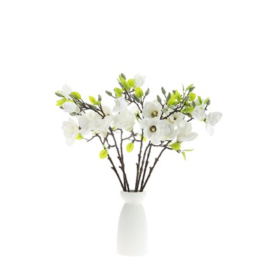 Цветы искусственные «Магнолия галант», 56×11 см, белые