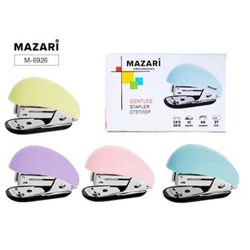 Степлер 24/6, 26/6 на 12 листов мини "GENTLES" ассорти M-6926 Mazari
