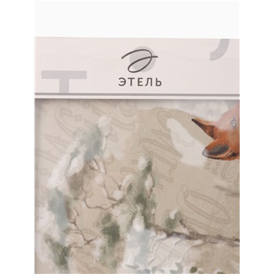 УЦЕНКА Скатерть "Этель" Winter holidays d=150см +/-3см с ГМВО, 100% хл, саржа 190 гр/м2