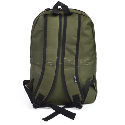 Рюкзак "Khaki" подростковый 40x29x17 см (14 л) 250 г, 1 отделение на молнии, 1 передний карман, темно-зеленый