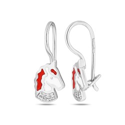 Серьги, эмаль, Л-27063