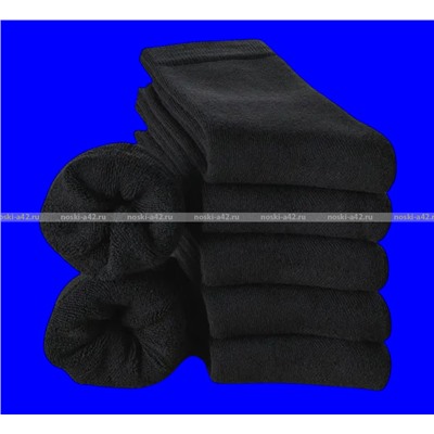 Термоноски мужские верблюжья шерсть внутри махра арт. А0501 ЧЕРНЫЕ