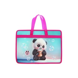 Папка с ручками А4, 100×250×340 мм, deVENTE Yummy Panda, пластик, для девочки