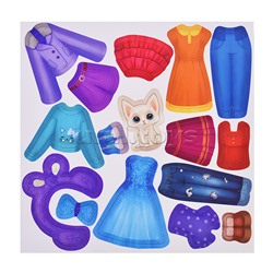 Игры на магнитах в дорогу. Куколка Яна