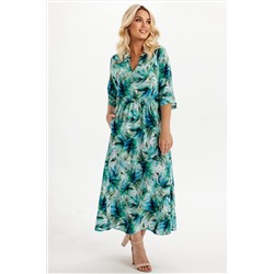 Платье штапель  6143/04/Бирюзовый