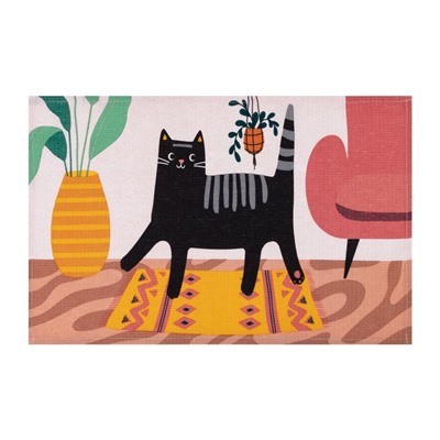 Кухонные полотенца кухонных «Доляна» Cats 35×60 см, 7 шт., хлопок 100%