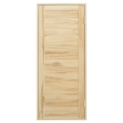 Дверь для бани и сауны «Эконом», 170×70 см, шпунтованная доска