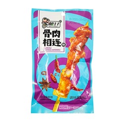 Мучные снеки латяо сладко-пряные со вкусом китайских мясных шашлычков Игривый Принц, Китай, 20 г