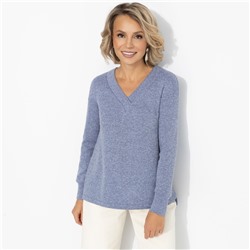 Лонгслив из мягкого трикотажа, Мелодия цвета (голубой)