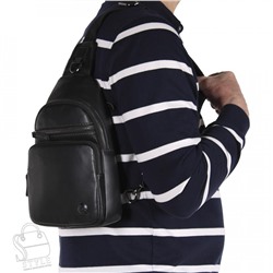 Рюкзак мужской кожаный 4241-1TR black Tough Ryder