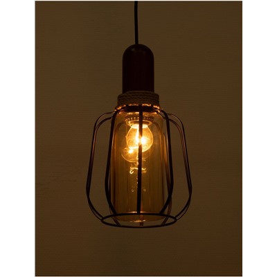 Светильник BayerLux «Вица», 1×40 Вт, Е27, черный, 18×18×30 см