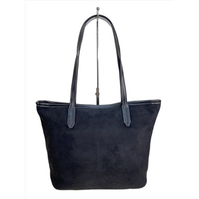 Женская сумка из искусственной замши, цвет черный