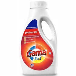 Гель для стирки GAMA ORIGINAL Universal 3в1 универсальный концентрат 1 л, (20 стирок) гипоаллергенный (Испания) 50002118