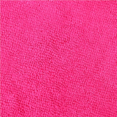 Тряпка для пола Доляна, 220 г/м², 70×80 см, микрофибра, с оверлоком, розовая