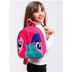 Рюкзак детский для девочки на молнии, 23×10×27 см «Пинки Пай и Искорка», My Little Pony