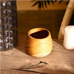 Стакан, 10×10×9 см, тиковое дерево