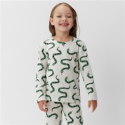 Пижама детская (лонгслив и брюки) KAFTAN «Змеи», размер 28 (86-92 см)