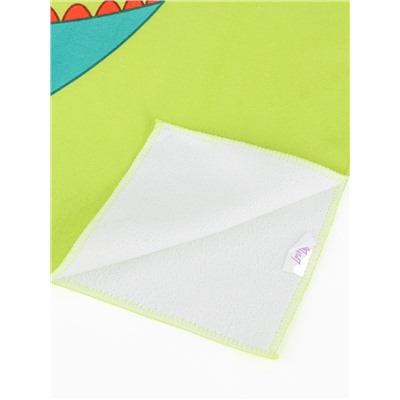 Полотенце - пончо детское махровое LoveLife «Дино» 60×120 см, зелёное