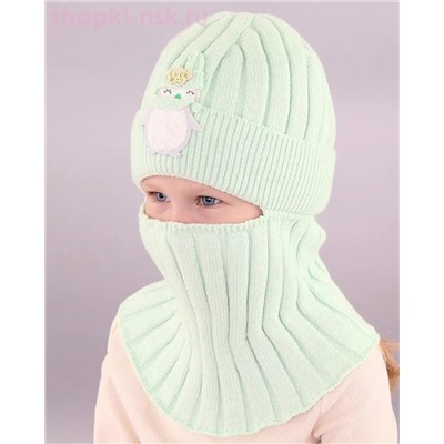 01-11-H Балаклава-шлем для девочки (46-50)