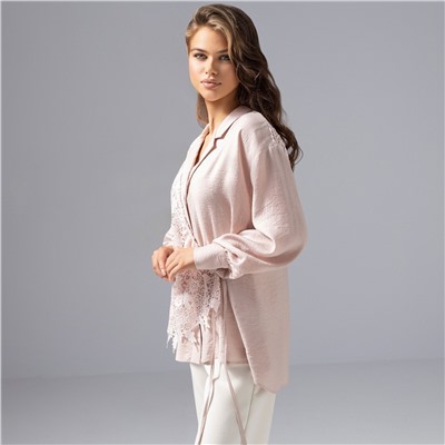 Рубашка комбинированный с кружевом, Нежный вздох