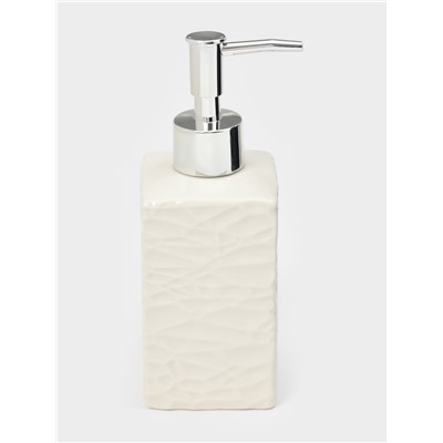 Дозатор для жидкого мыла «Хрусталь», белый