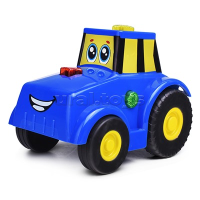 Каталка "Трактор" (25+ сказок, песен и фраз) в коробке