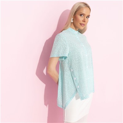 Рубашка из хлопка, Позитивный посыл (мятный)