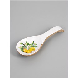 УЦЕНКА Подставка под ложку «Лимоны» дерево манго 25.5×9×3.8 см