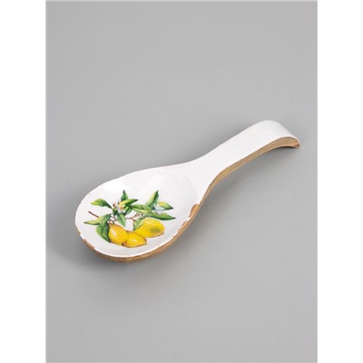 УЦЕНКА Подставка под ложку «Лимоны» дерево манго 25.5×9×3.8 см