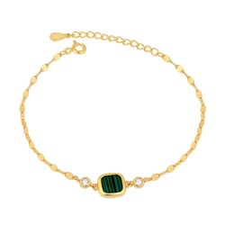 Браслет, малахит, BY-4203