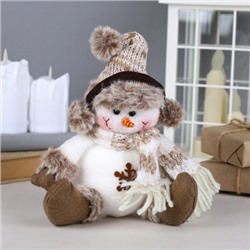 Новогоднее украшение Снеговик 21 см / D-BJ123-1 /уп 150/