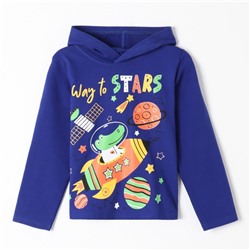 Толстовка для мальчиков, цвет тёмно-синий, рост 92 см