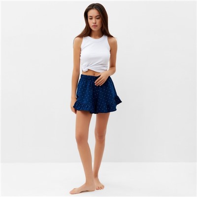 Шорты женские KAFTAN «Горошек», размер 40-42, синие