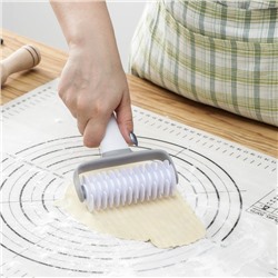 Валик для нарезки теста Доляна «Виктори», 20×12 см, белый