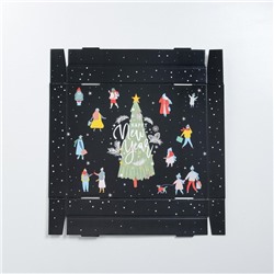 Коробка подарочная новогодняя складная Happy new year, 31×25.5×16 см, Новый год
