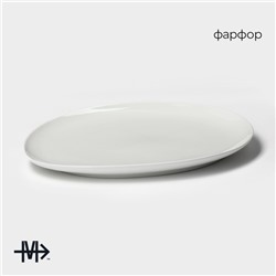 Блюдо Magistro «Бланш», d=28 см, фарфор, белое